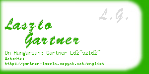 laszlo gartner business card